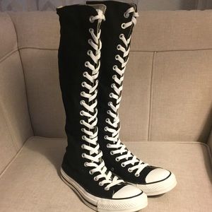 Converse Knee High Lace Up Shoes!